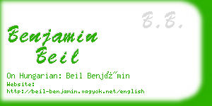 benjamin beil business card